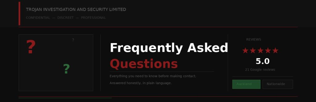Private Investigator FAQs